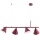 Lampadario a sospensione con cavo ZELTA 4xE27/15W/230V, rosso