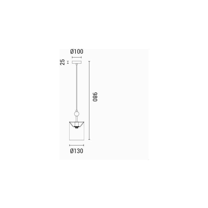 Lampadario a sospensione con filo 1xE14/15W/230V