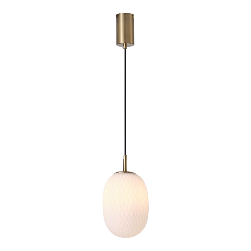 Lampadario a sospensione con filo 1xE14/25W/230V bianco diametro 15 cm