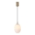 Lampadario a sospensione con filo 1xE14/25W/230V bianco diametro 15 cm