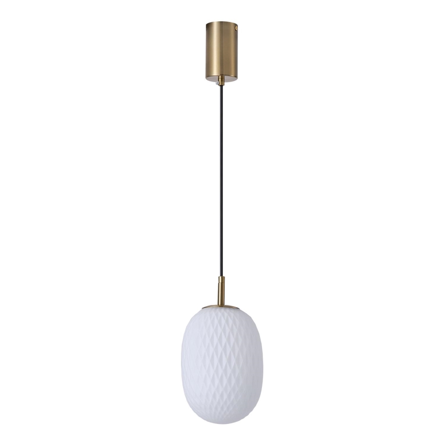 Lampadario a sospensione con filo 1xE14/25W/230V bianco diametro 15 cm
