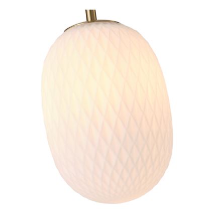 Lampadario a sospensione con filo 1xE14/25W/230V bianco diametro 15 cm