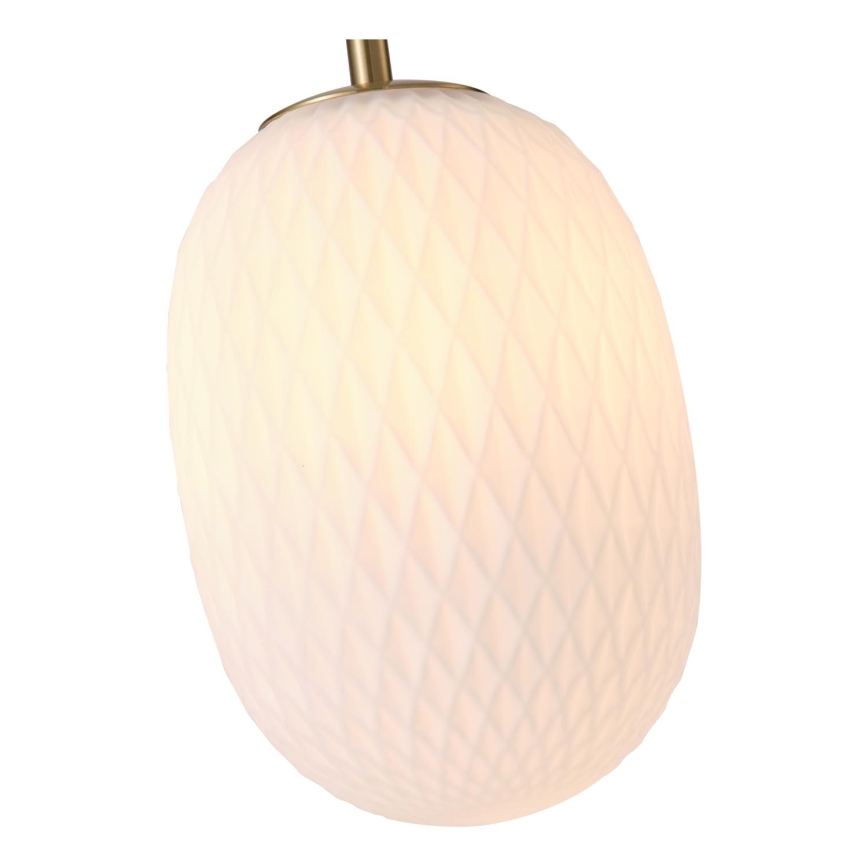 Lampadario a sospensione con filo 1xE14/25W/230V bianco diametro 15 cm