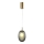 Lampadario a sospensione con filo 1xE14/25W/230V grigio diametro 15 cm