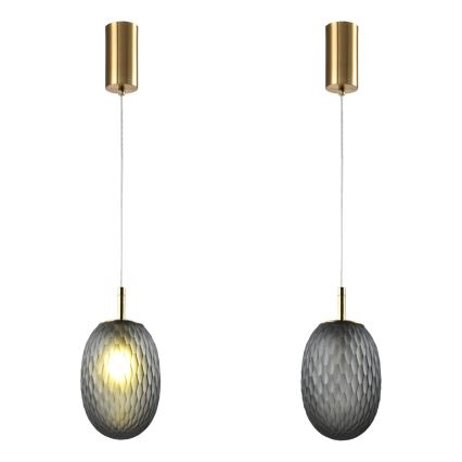 Lampadario a sospensione con filo 1xE14/25W/230V grigio diametro 15 cm