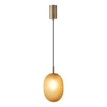 Lampadario a sospensione con filo 1xE14/25W/230V marrone pr. 15 cm