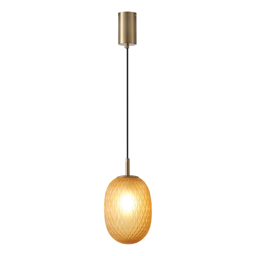 Lampadario a sospensione con filo 1xE14/25W/230V marrone pr. 15 cm