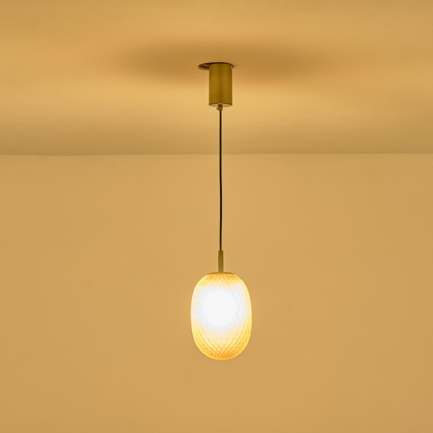 Lampadario a sospensione con filo 1xE14/25W/230V marrone pr. 15 cm