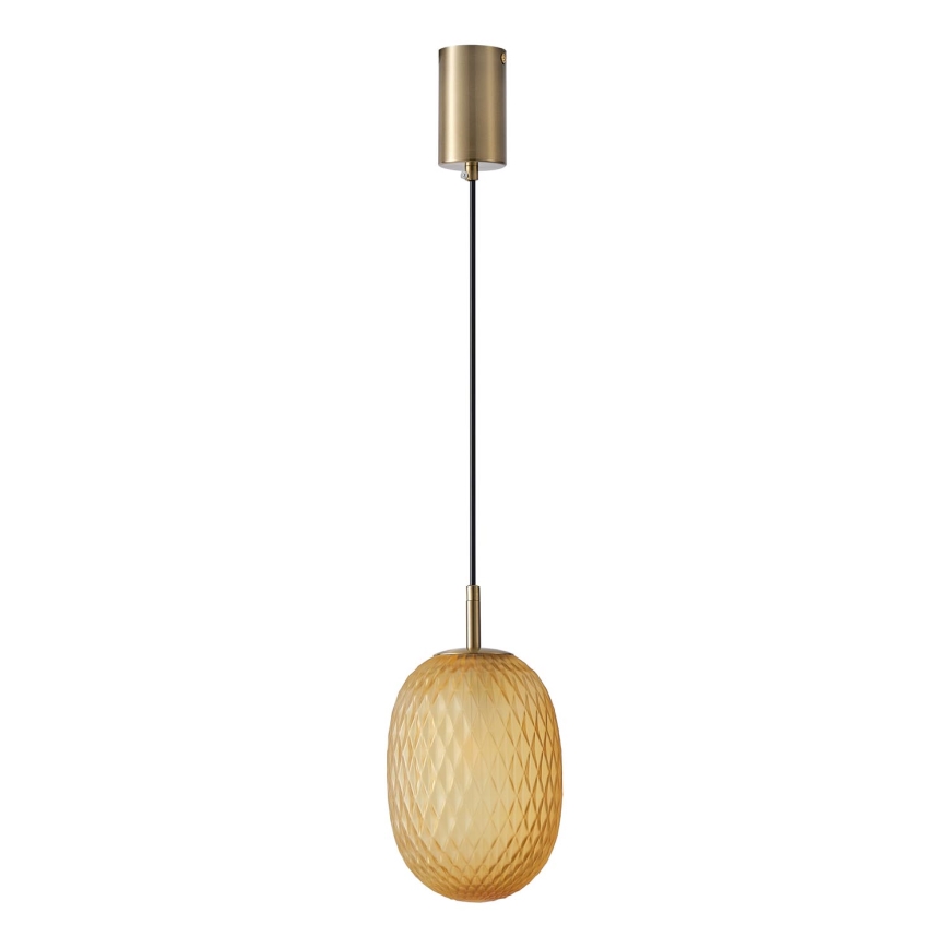 Lampadario a sospensione con filo 1xE14/25W/230V marrone pr. 15 cm