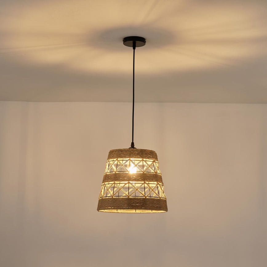 Lampadario a sospensione con filo 1xE27/15W/230V beige