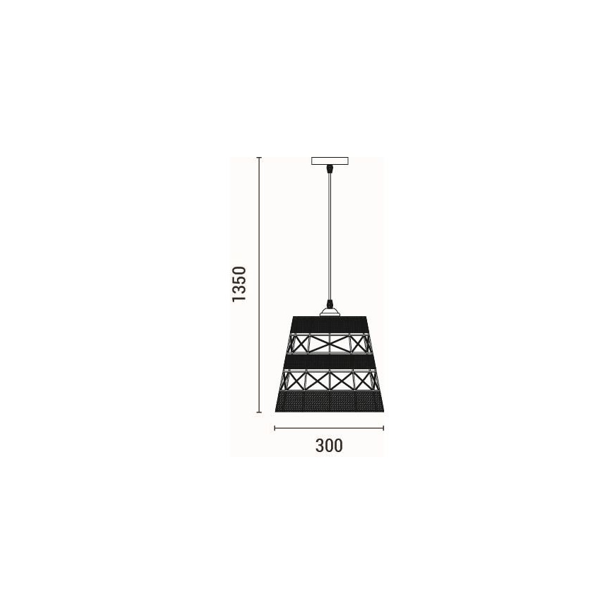 Lampadario a sospensione con filo 1xE27/15W/230V beige