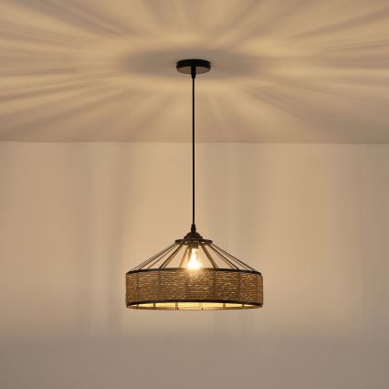 Lampadario a sospensione con filo 1xE27/15W/230V beige