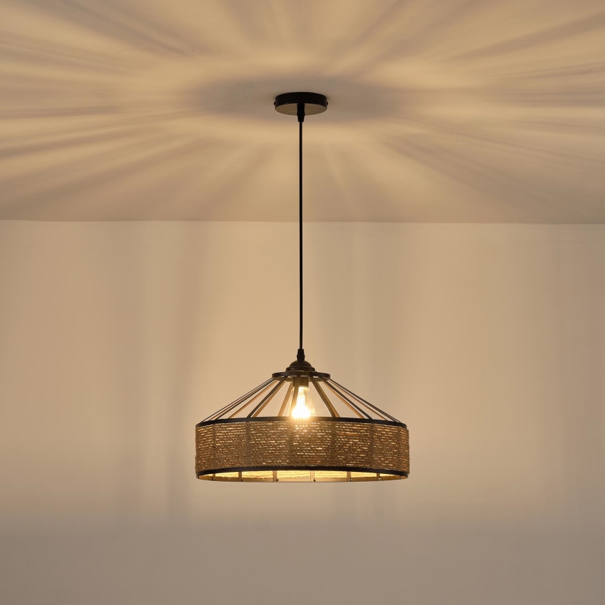 Lampadario a sospensione con filo 1xE27/15W/230V beige