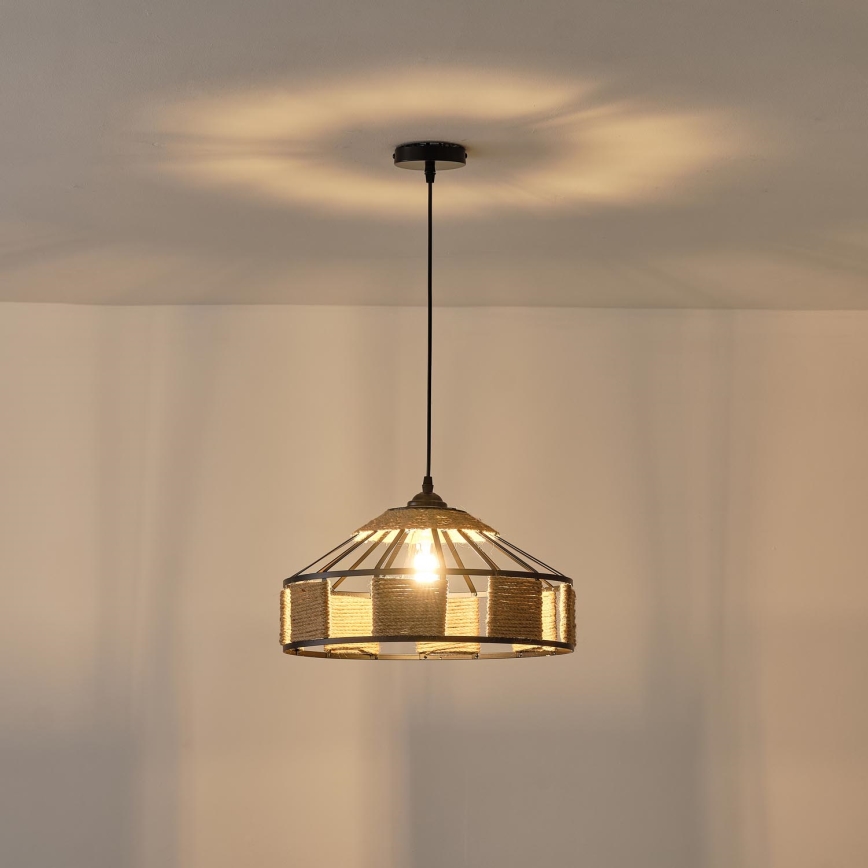 Lampadario a sospensione con filo 1xE27/15W/230V beige