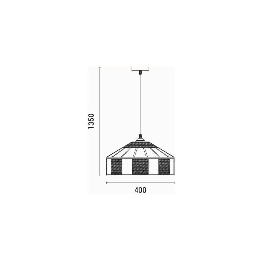 Lampadario a sospensione con filo 1xE27/15W/230V beige