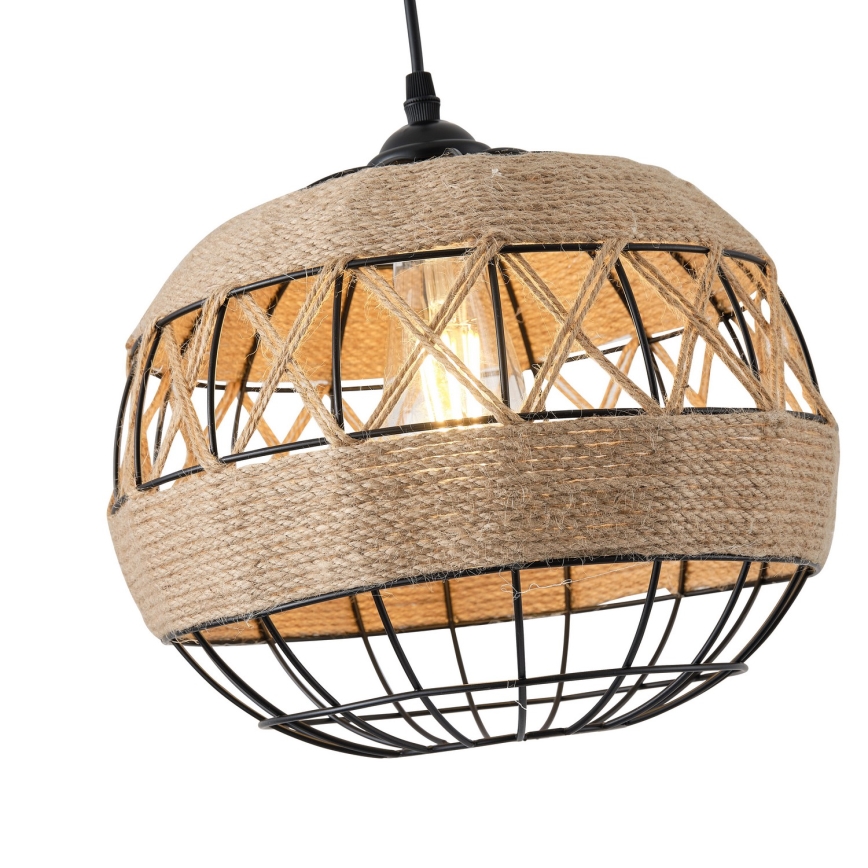Lampadario a sospensione con filo 1xE27/15W/230V beige