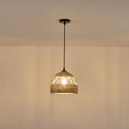 Lampadario a sospensione con filo 1xE27/15W/230V beige