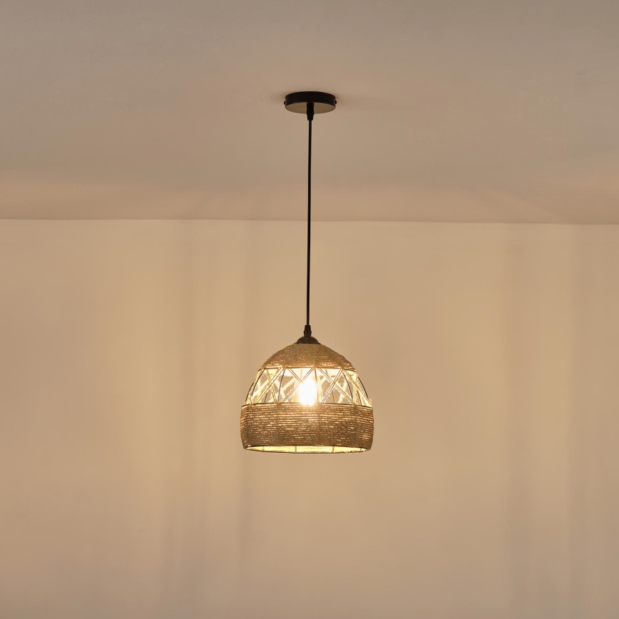 Lampadario a sospensione con filo 1xE27/15W/230V beige
