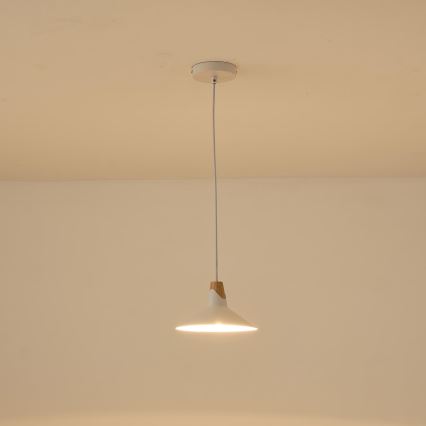 Lampadario a sospensione con filo 1xE27/15W/230V bianco