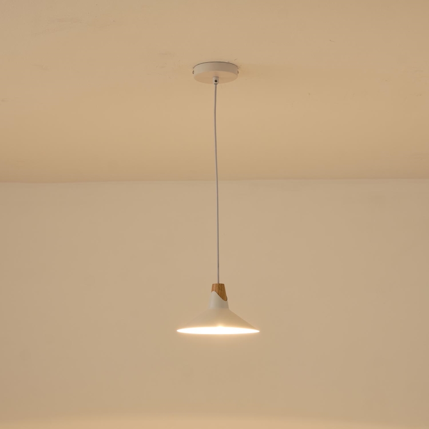 Lampadario a sospensione con filo 1xE27/15W/230V bianco