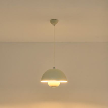 Lampadario a sospensione con filo 1xE27/15W/230V bianco