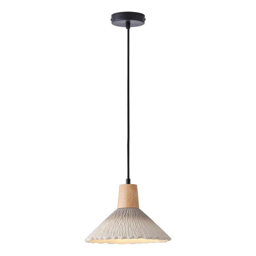 Lampadario a sospensione con filo 1xE27/15W/230V color crema