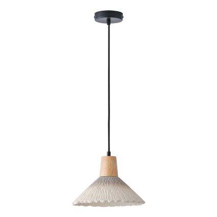 Lampadario a sospensione con filo 1xE27/15W/230V color crema