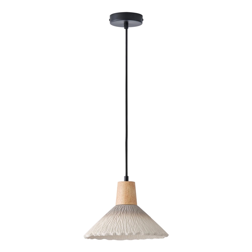 Lampadario a sospensione con filo 1xE27/15W/230V color crema