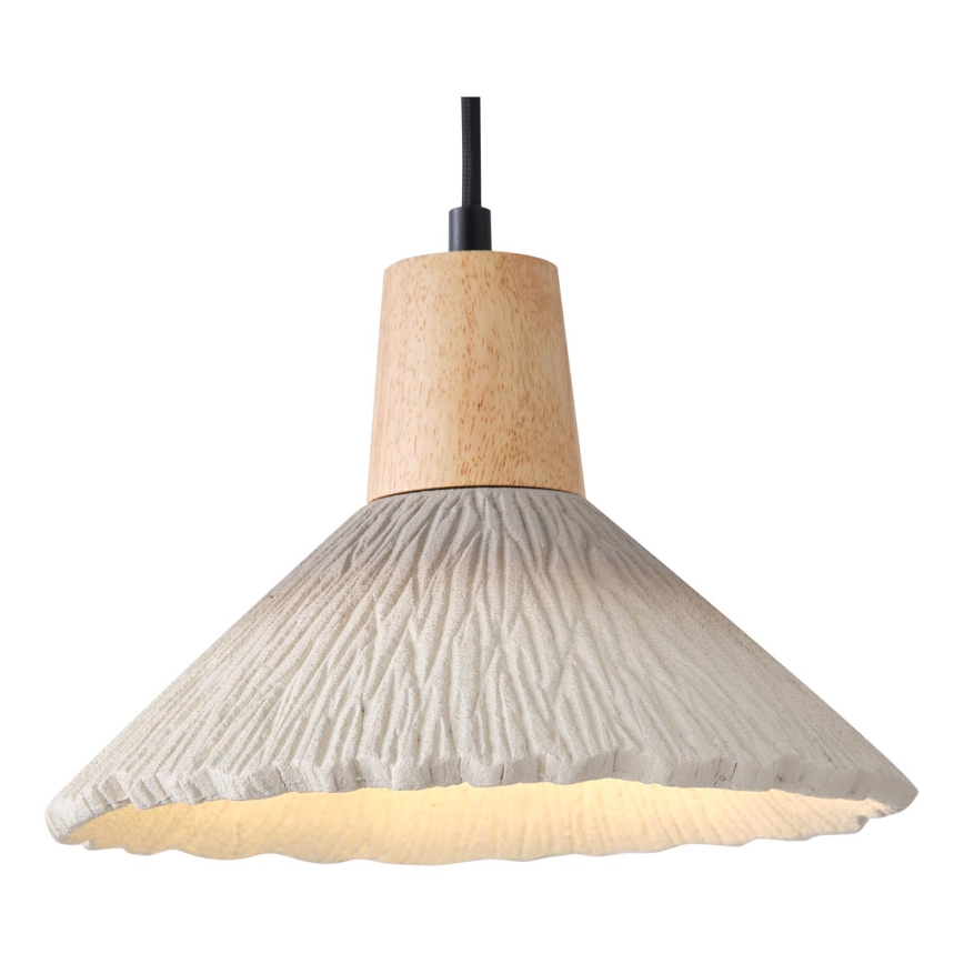 Lampadario a sospensione con filo 1xE27/15W/230V color crema
