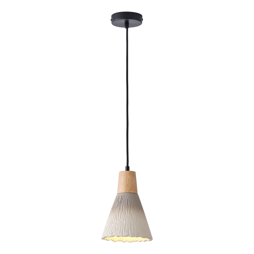 Lampadario a sospensione con filo 1xE27/15W/230V color crema