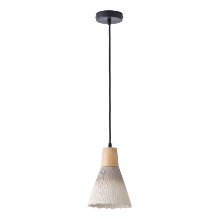 Lampadario a sospensione con filo 1xE27/15W/230V color crema