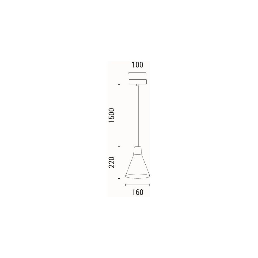 Lampadario a sospensione con filo 1xE27/15W/230V color crema