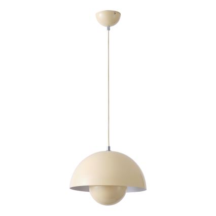 Lampadario a sospensione con filo 1xE27/15W/230V color crema