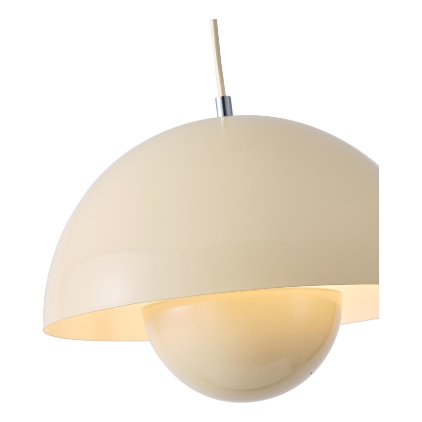 Lampadario a sospensione con filo 1xE27/15W/230V color crema