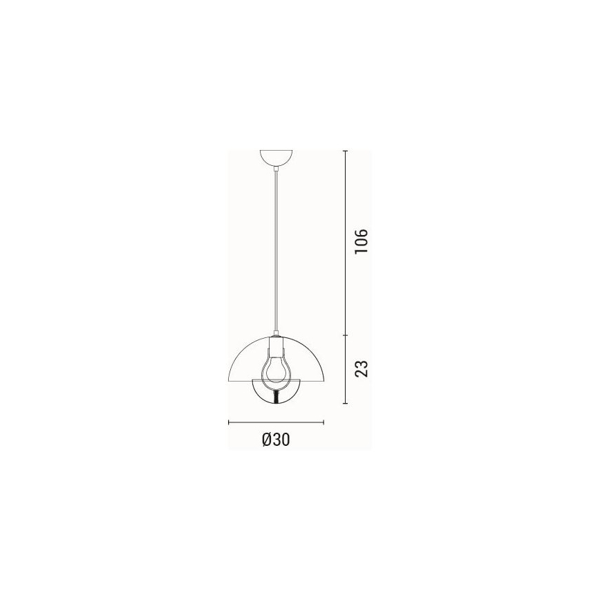 Lampadario a sospensione con filo 1xE27/15W/230V color crema