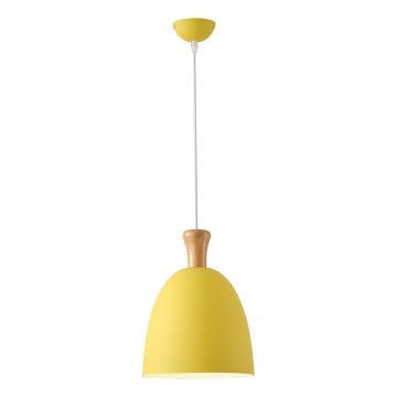 Lampadario a sospensione con filo 1xE27/15W/230V giallo