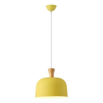 Lampadario a sospensione con filo 1xE27/15W/230V giallo