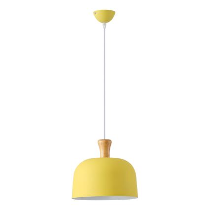 Lampadario a sospensione con filo 1xE27/15W/230V giallo