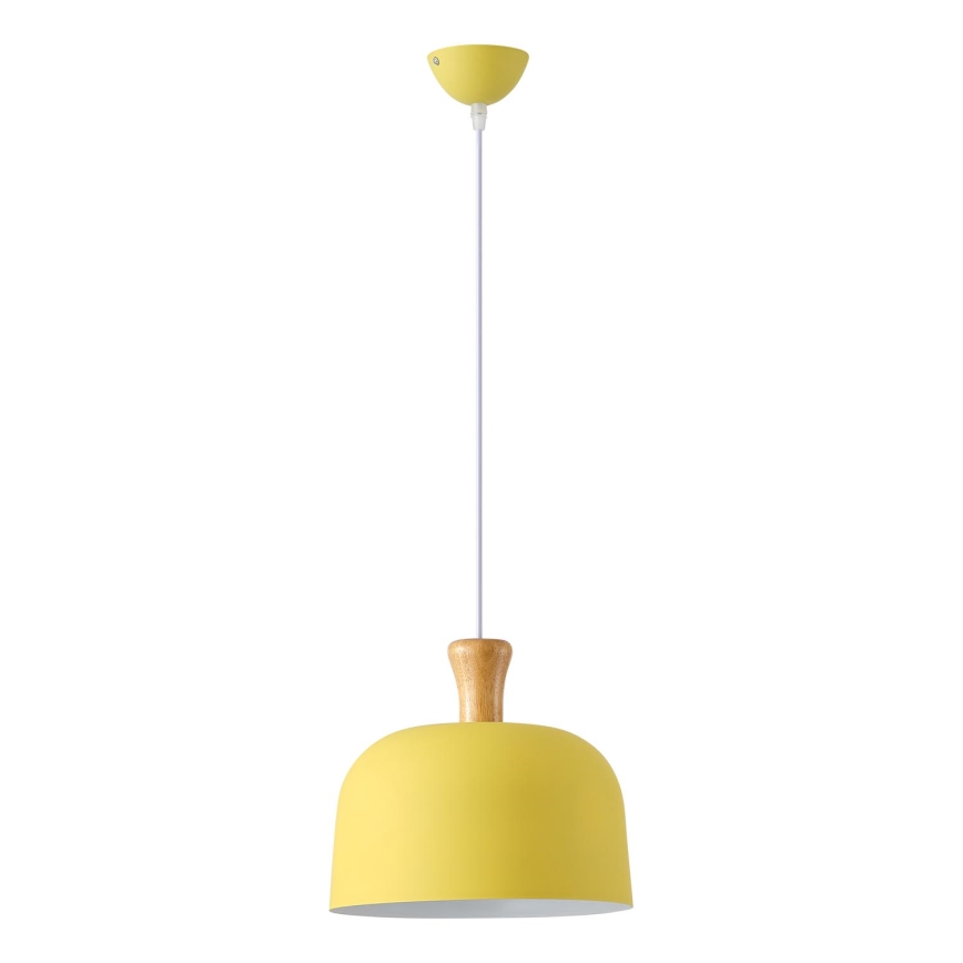 Lampadario a sospensione con filo 1xE27/15W/230V giallo