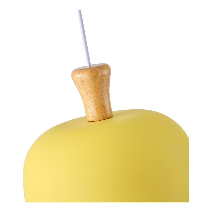 Lampadario a sospensione con filo 1xE27/15W/230V giallo