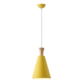 Lampadario a sospensione con filo 1xE27/15W/230V giallo