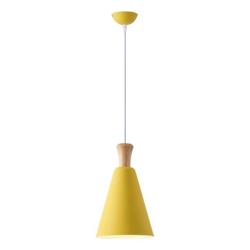 Lampadario a sospensione con filo 1xE27/15W/230V giallo