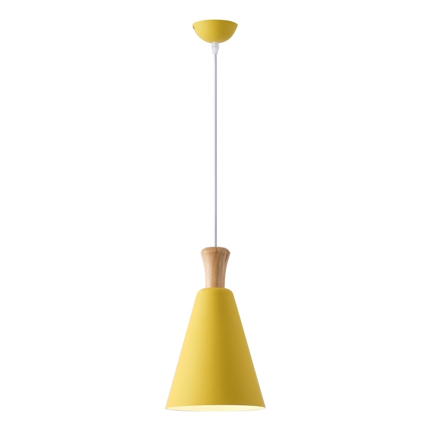 Lampadario a sospensione con filo 1xE27/15W/230V giallo