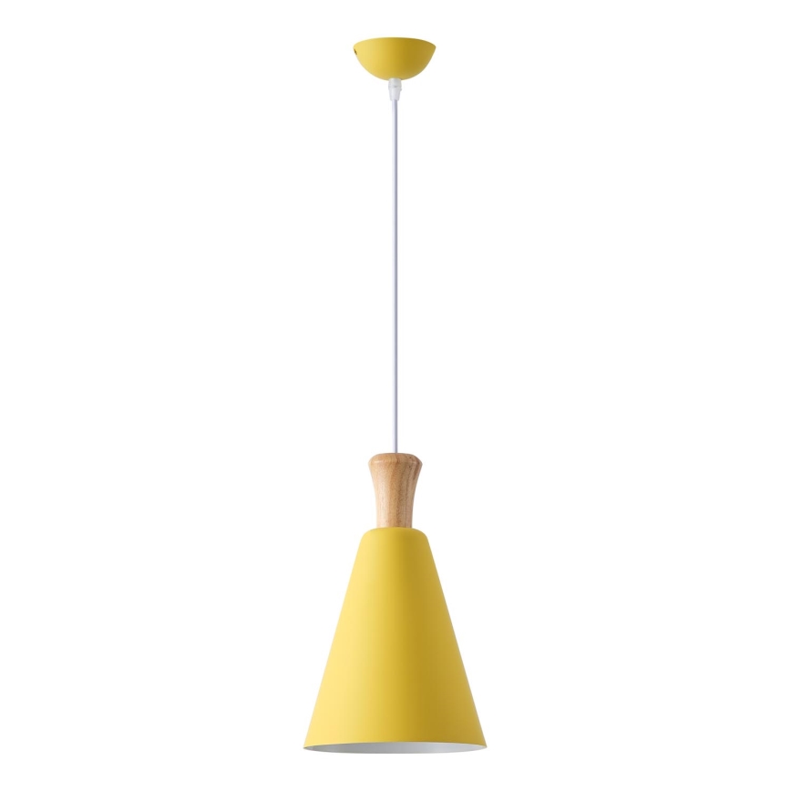 Lampadario a sospensione con filo 1xE27/15W/230V giallo