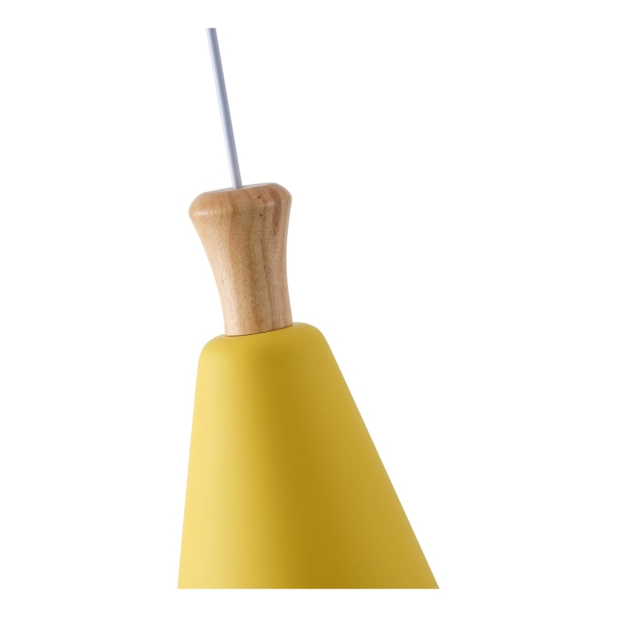 Lampadario a sospensione con filo 1xE27/15W/230V giallo