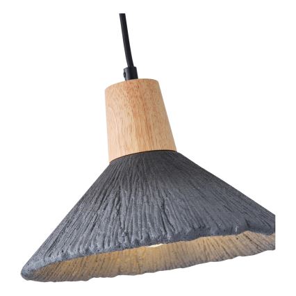 Lampadario a sospensione con filo 1xE27/15W/230V grigio