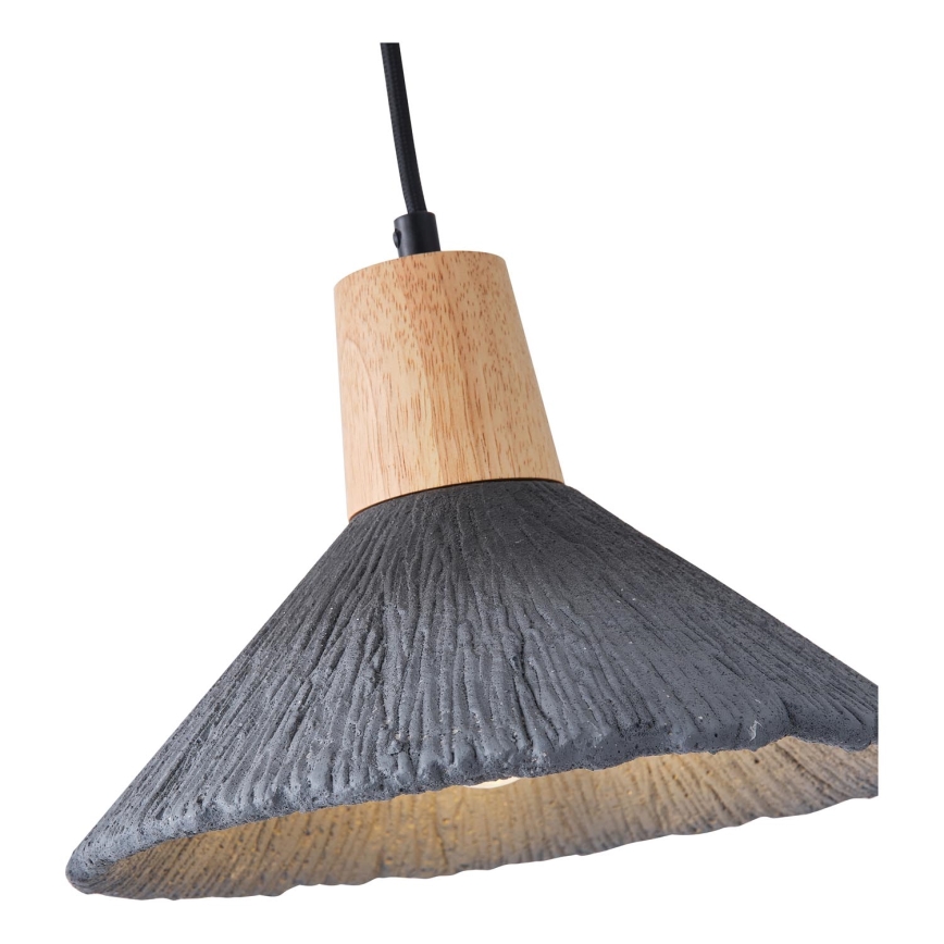 Lampadario a sospensione con filo 1xE27/15W/230V grigio