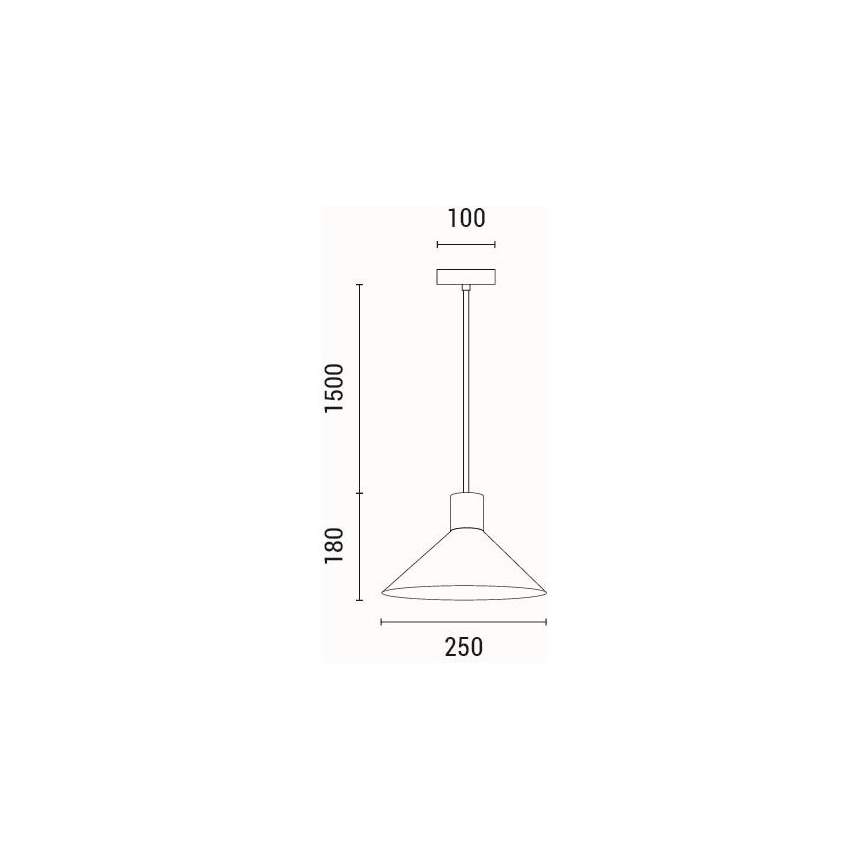 Lampadario a sospensione con filo 1xE27/15W/230V grigio