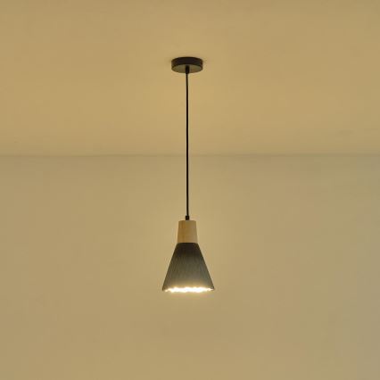 Lampadario a sospensione con filo 1xE27/15W/230V grigio
