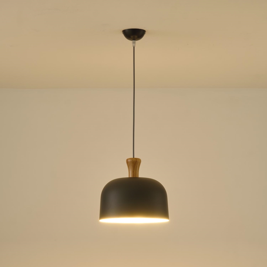 Lampadario a sospensione con filo 1xE27/15W/230V grigio